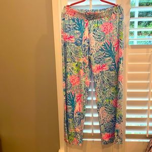 Lilly Pulitzer palazzo type pants size Large